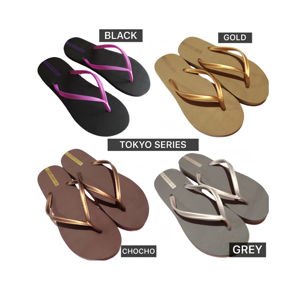 sandal jepit sun swallow tokyo kualitas ok ready warna abu-abu hitam emas coklat Sandal jepit origin