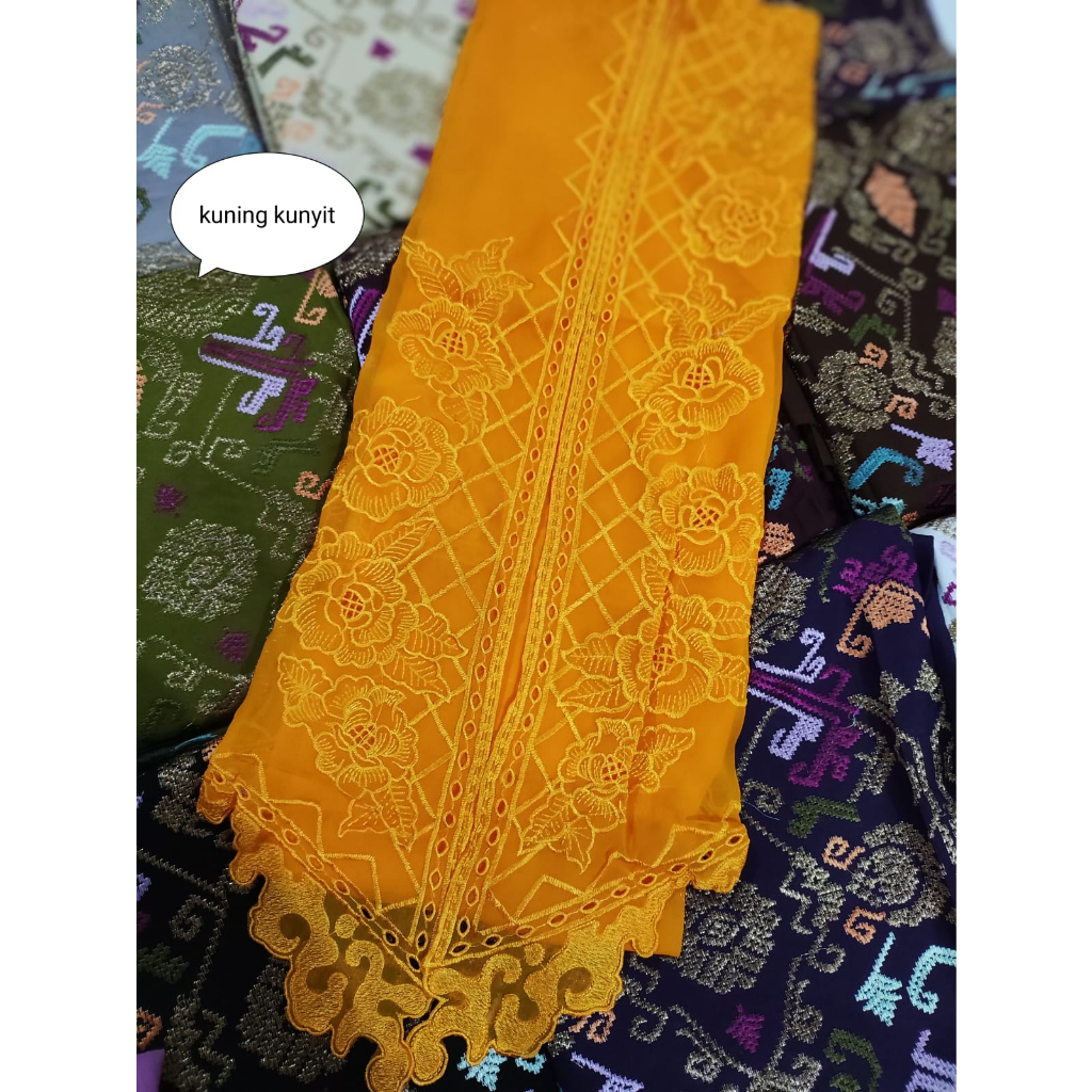 kain kebaya bordir sutra cref