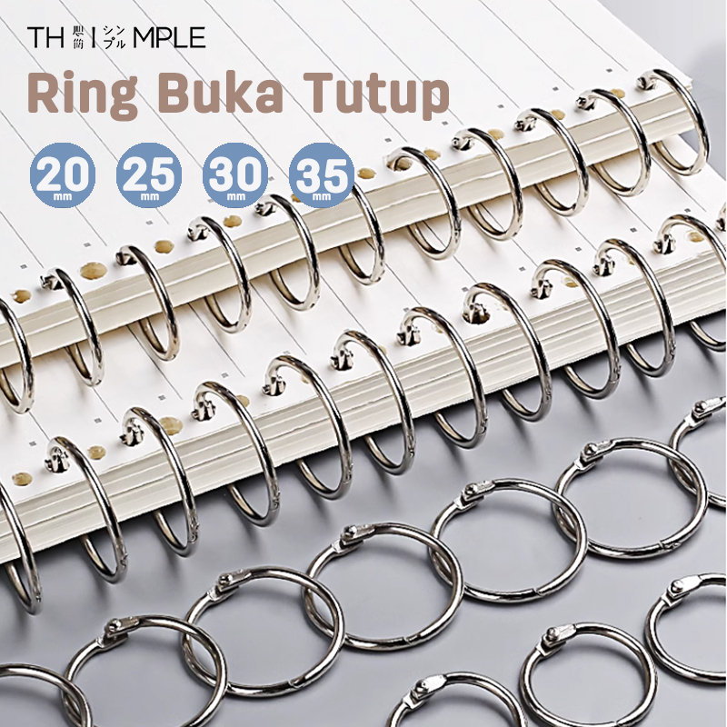 

Ring Buka Tutup 2cm 2.5cm 3cm 3.5cm Binder Ring Loose leaf ring bulat kait snap ring-THIMPLE