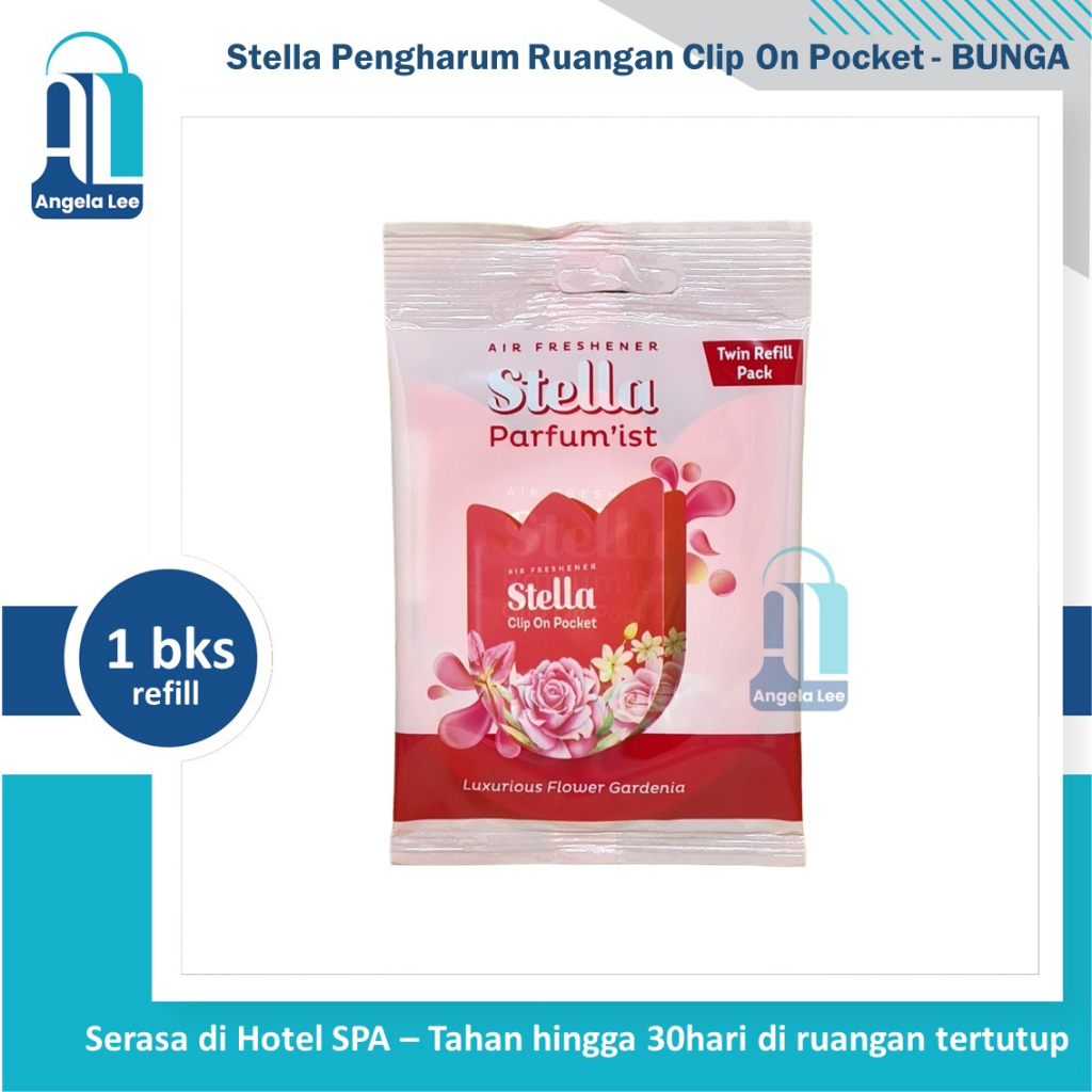 Stella Gantung Clip on Pocket Pengharum Ruangan Parfum wangi mewah buah dan bunga