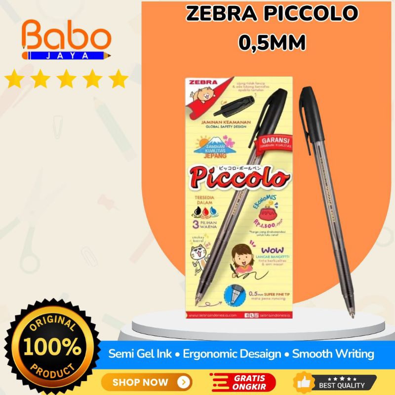 

BABO JAYA BALLPOINT ZEBRA PICCOLO 0.5MM