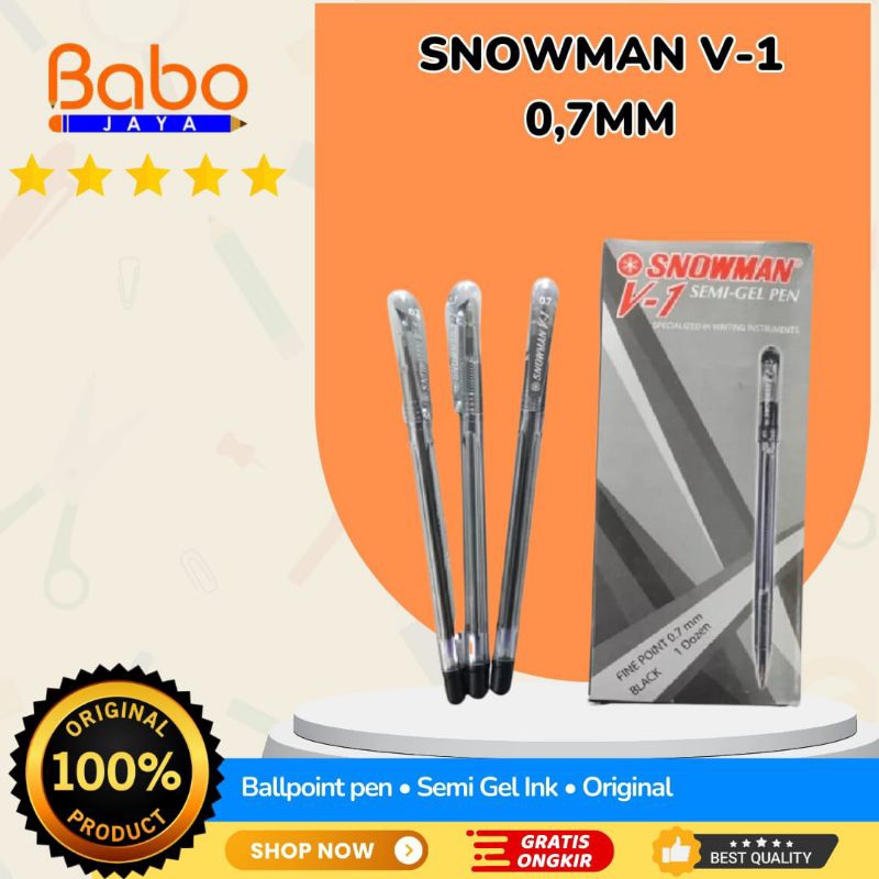 

BABO JAYA BALLPOINT SNOWMAN V-1 / SIZE : 0,7 MM BULLET TIP