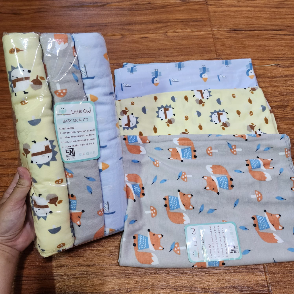 Little Owl Bedong Bayi / Selimut Bayi / Baby Swaddle