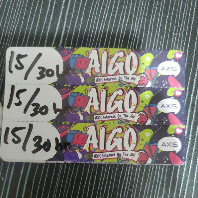 VOUCHER AXIS 15GB 30 HARI SUMBAGUT.