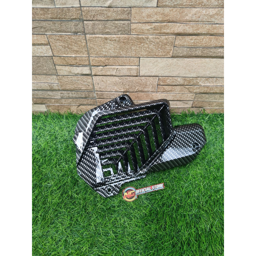 tutup radiator carbon pcx 160 carbon / tutup radiator vario 160 carbon / tutup radiator pcx new 160 