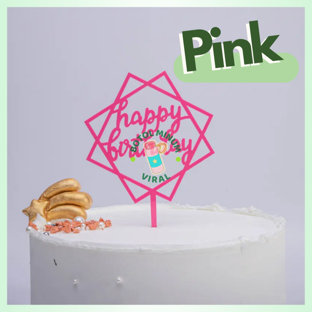 Cake Topper Happy Birthday