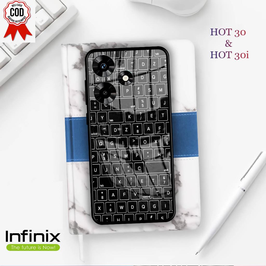 Softcase Kaca INFINIX HOT 30 & 30i  - Case Handphone INFINIX HOT 30 & 30i [T59]