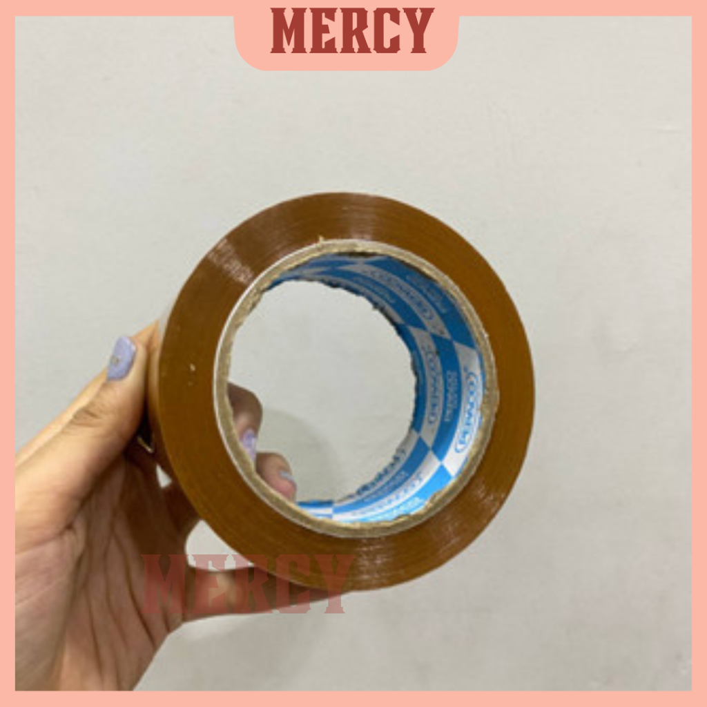

LAKBAN COKLAT DAN BENING SUPER LENGKET UKURAN 45MM x 72Y dan 44MM x 90Y ASLI BENING