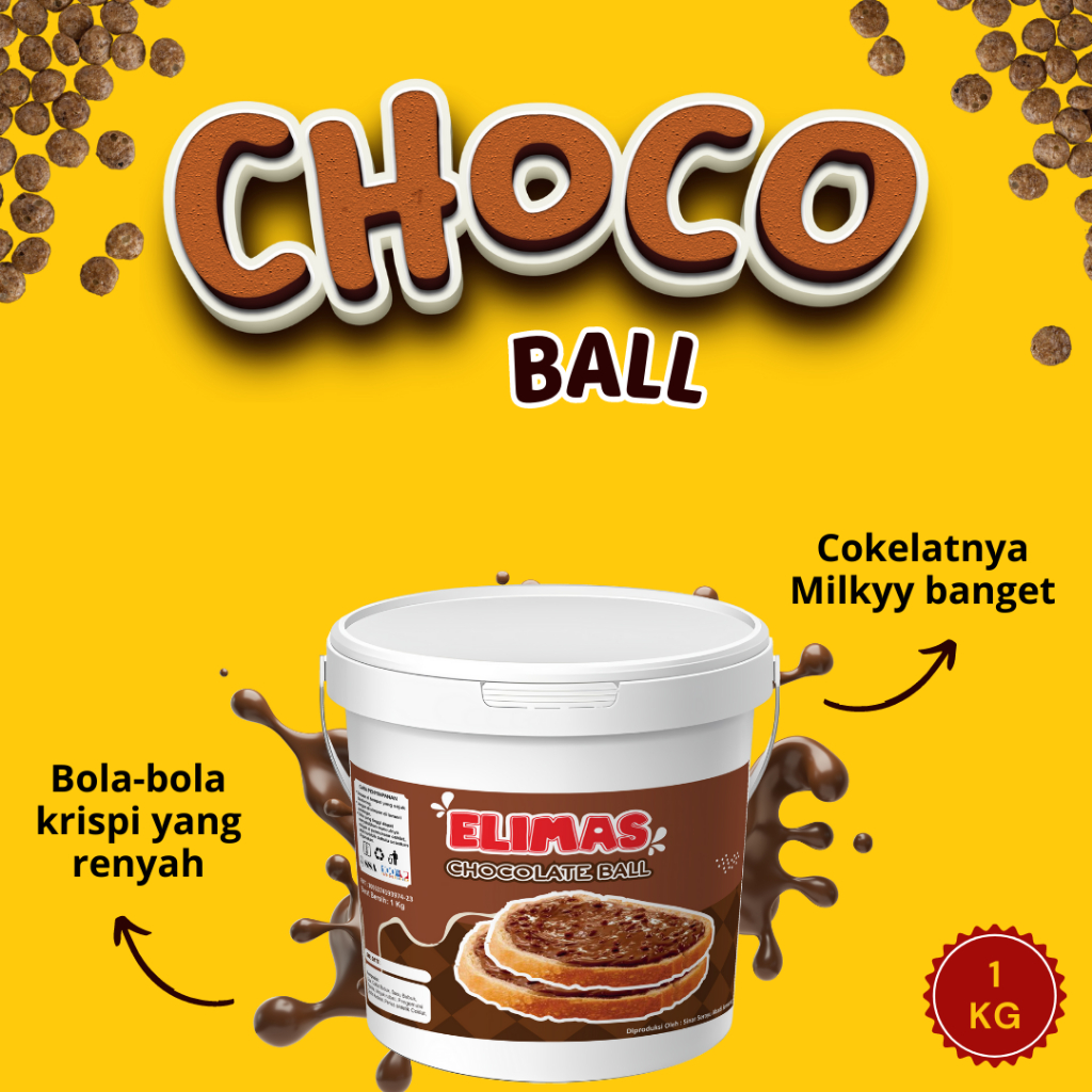 5 Kg Cokelat Crunchy, Spread, Choco Ball, Pasta