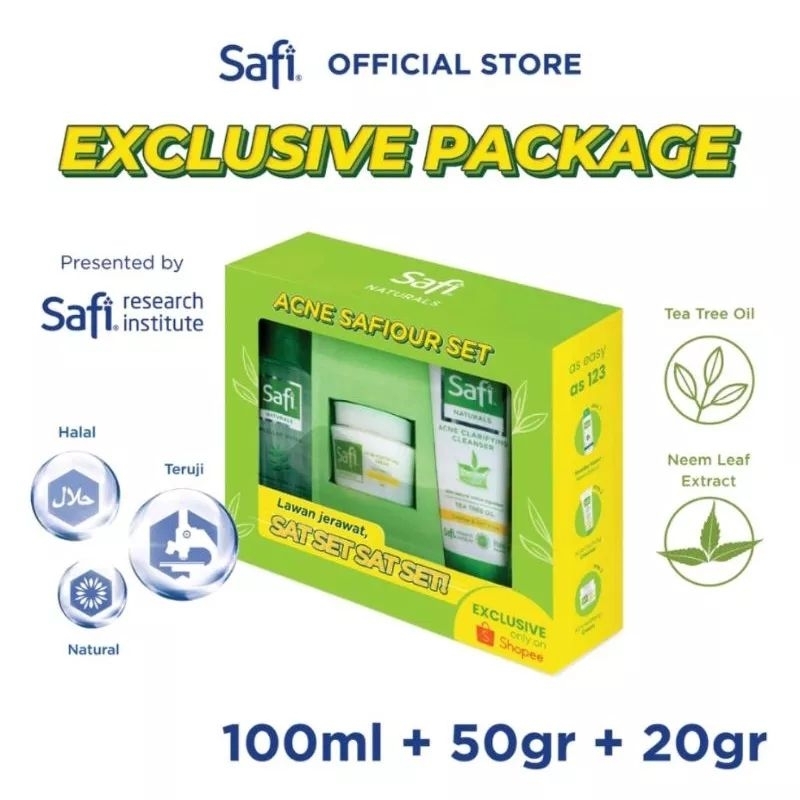 SAFI ACNE SAFIOUR SET (PAKET SATSET)