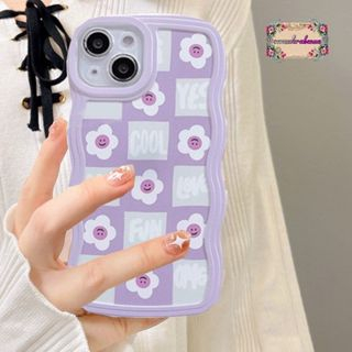 SS125 SOFTCASE SILIKON GELOMBANG MOTIF SMILE FLOWER FOR SAMSUNG A24 4G SB5626
