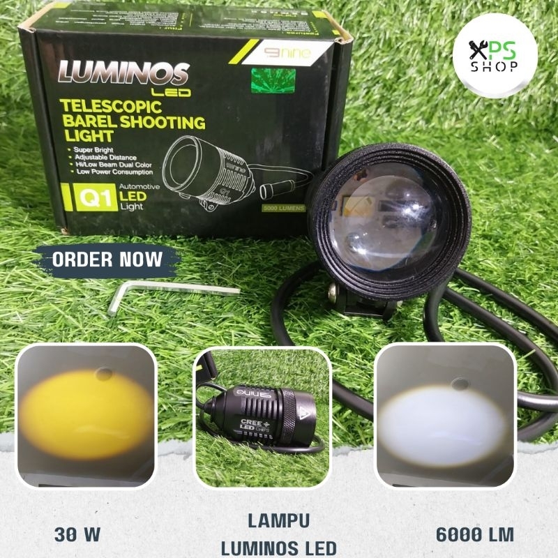 LAMPU LED TEMBAK SOROT LUMINOS Q1 2Warna Putih Kuning