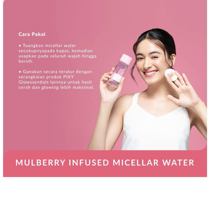 ✿ELYSABETHME✿  PIXY mulberry infused MICELLAR WATER untuk membersihkan make up