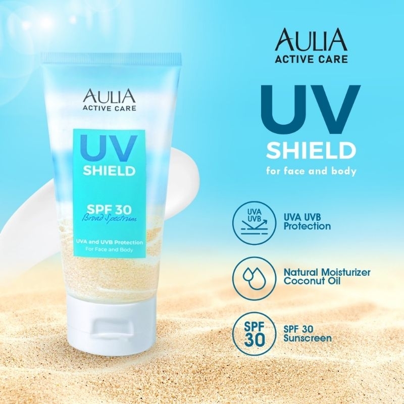 [150ml] Aulia Active Care UV Shield SPF 30 Broad Spectrum For Face And Body