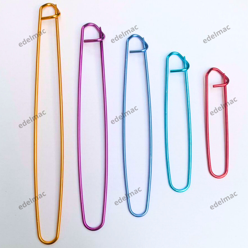 Pin Peniti Besar Penahan Rajutan Aluminum Alloy Knitting Needle Stitch Holder Tool Aksesoris Rajut Tas Baju Handcraft