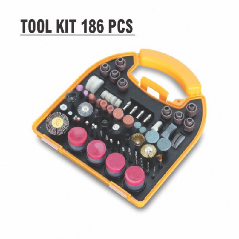Aldo Tool Kit Die Grinder 186Pcs