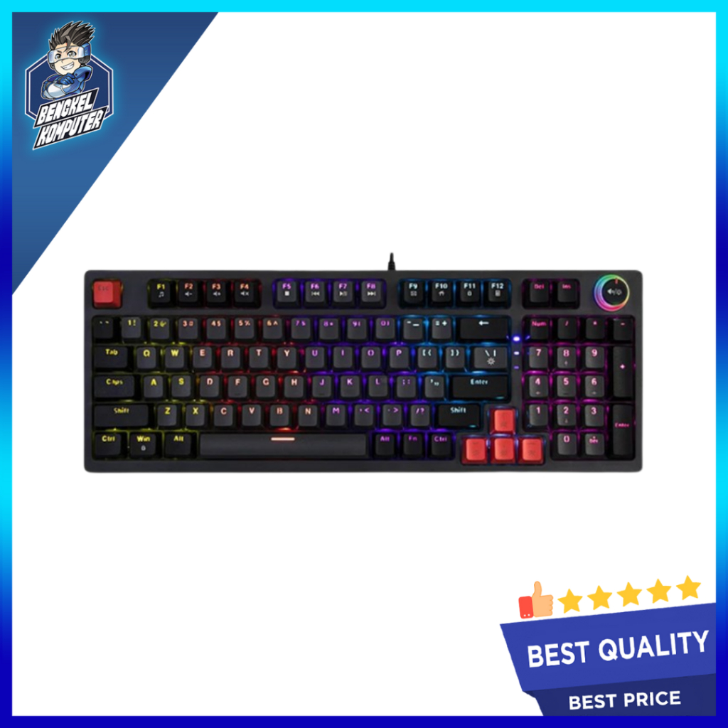 KEYBOARD GAMING MECHANICAL JEDEL KL114 96KEYS