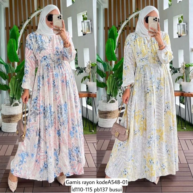GAMIS RAYON PREMIUM MODEL. LESTI TERLARIS