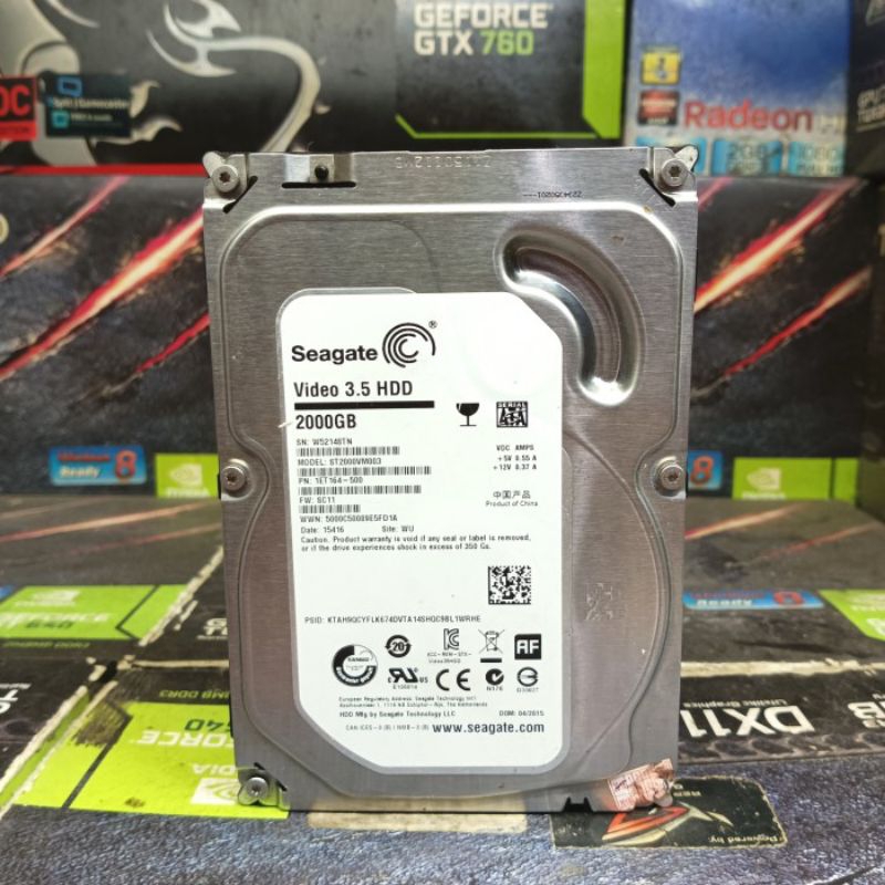Hardisk HDD PC Komputer CCTV 2TB Socket Sata 3'5 Normal