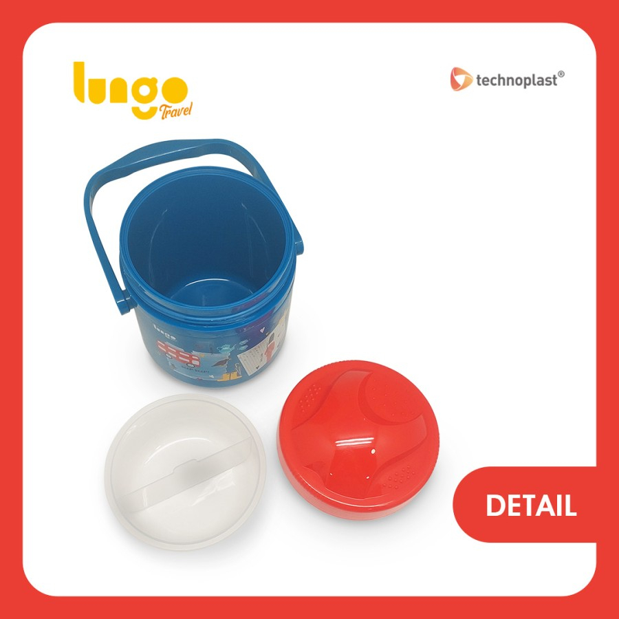 LUNGO Travel Thermos Container 1000 ML / Rantang Plastik