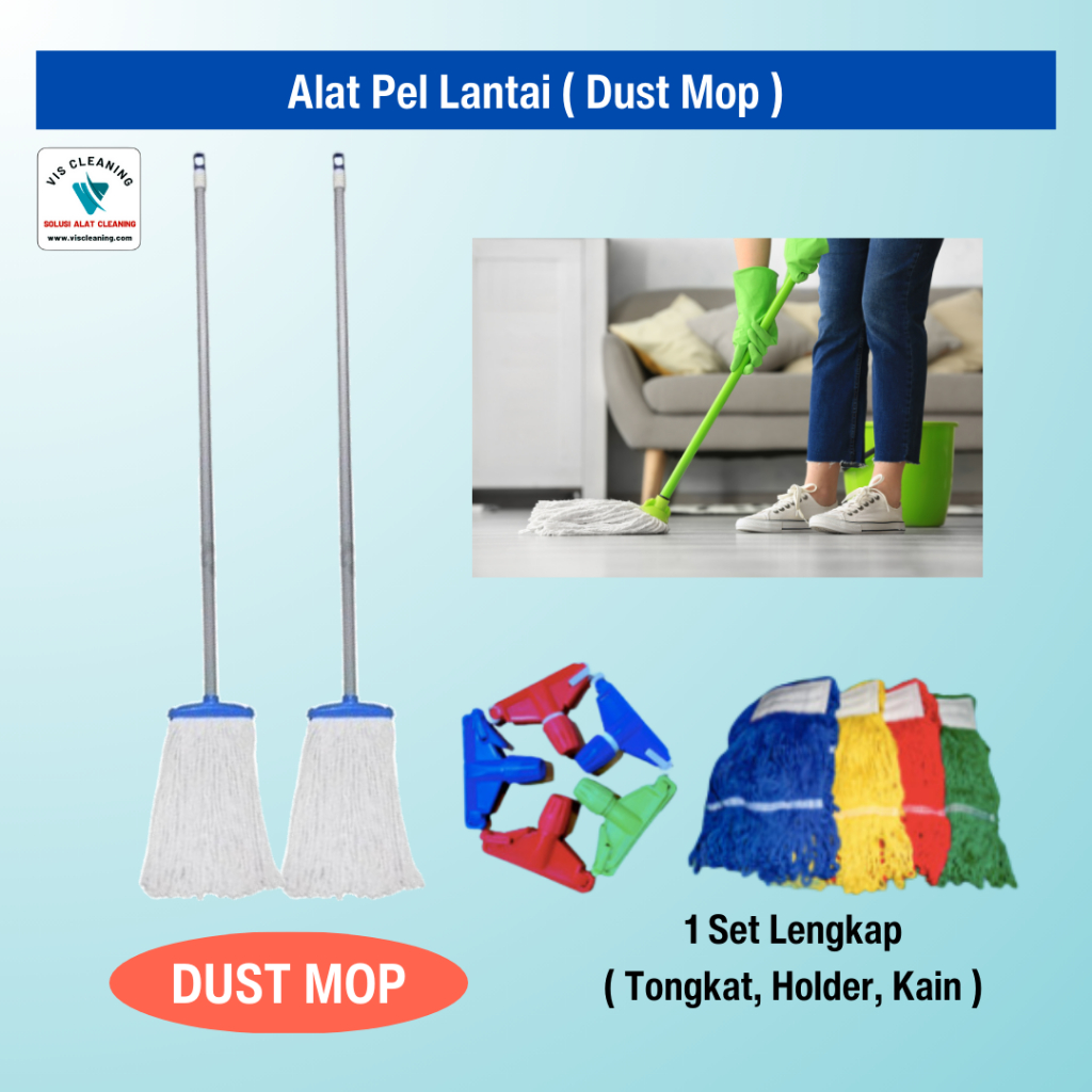 Set Lengkap Alat Pel (Dust Mop)