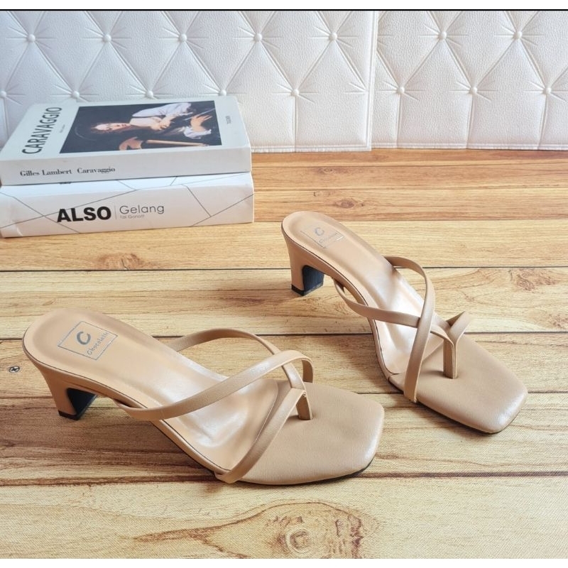 ABBUSHOES AJ 39 sendal haig hels jepit silang milada 5cm