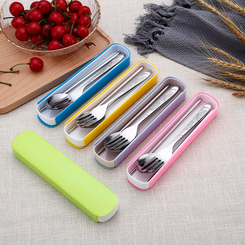 DOMMO - D6052 Stainless Steel Set Alat Makan / Sendok H587 Garpu Sumpit / Set Alat Makan Portable/ Set Alat Makan Simple / Set Alat Makan Import