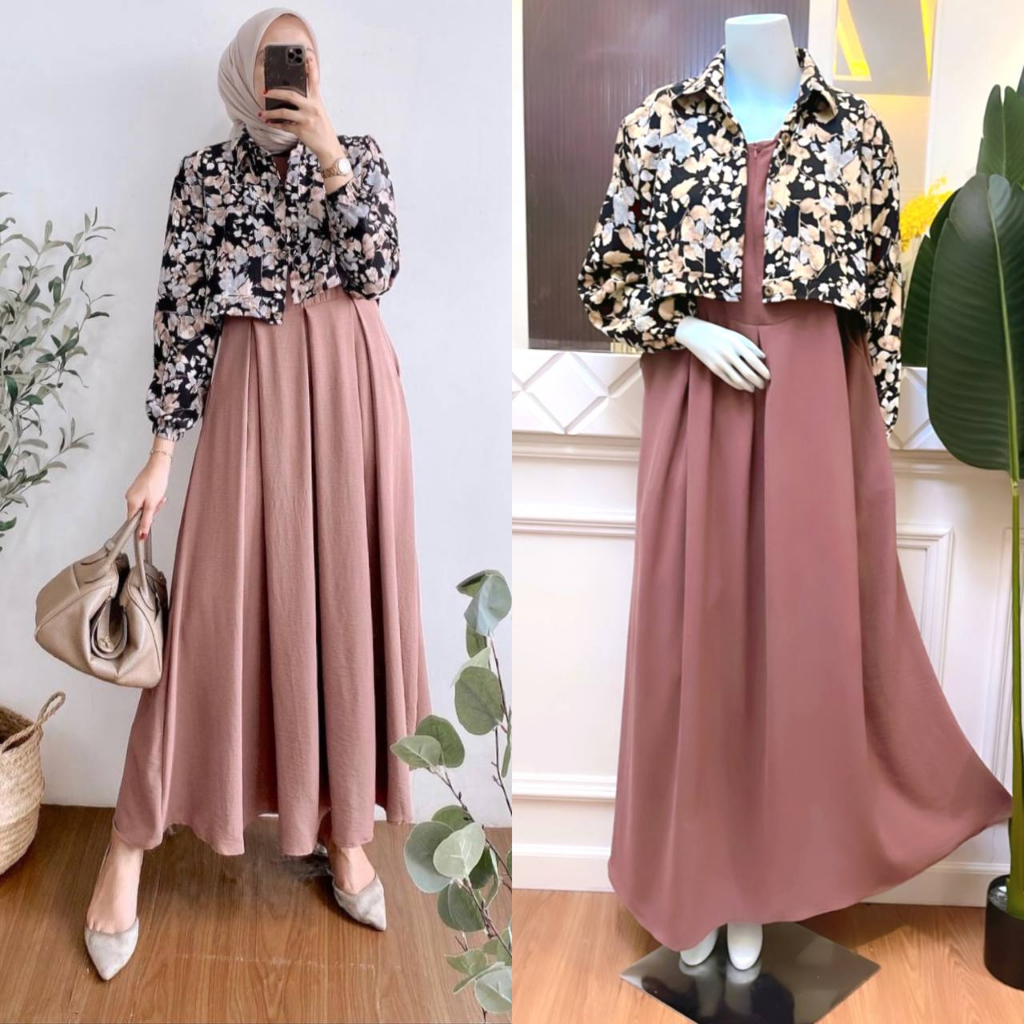 riana dress outer crincle