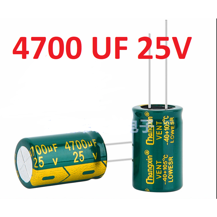 Kapasitor Capacitor ELCO Polar 4700uf 25v 4700 uf 25 V 4700 mikro 25 volt