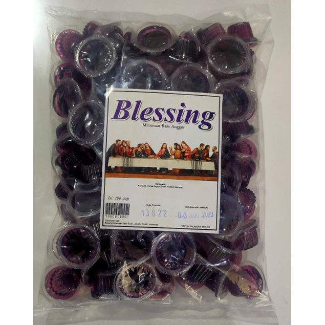 

⭐️ADIMASDASELLER⭐️ Anggur Perjamuan Gereja Isi 100 cup Blessing(Non Alkohol)