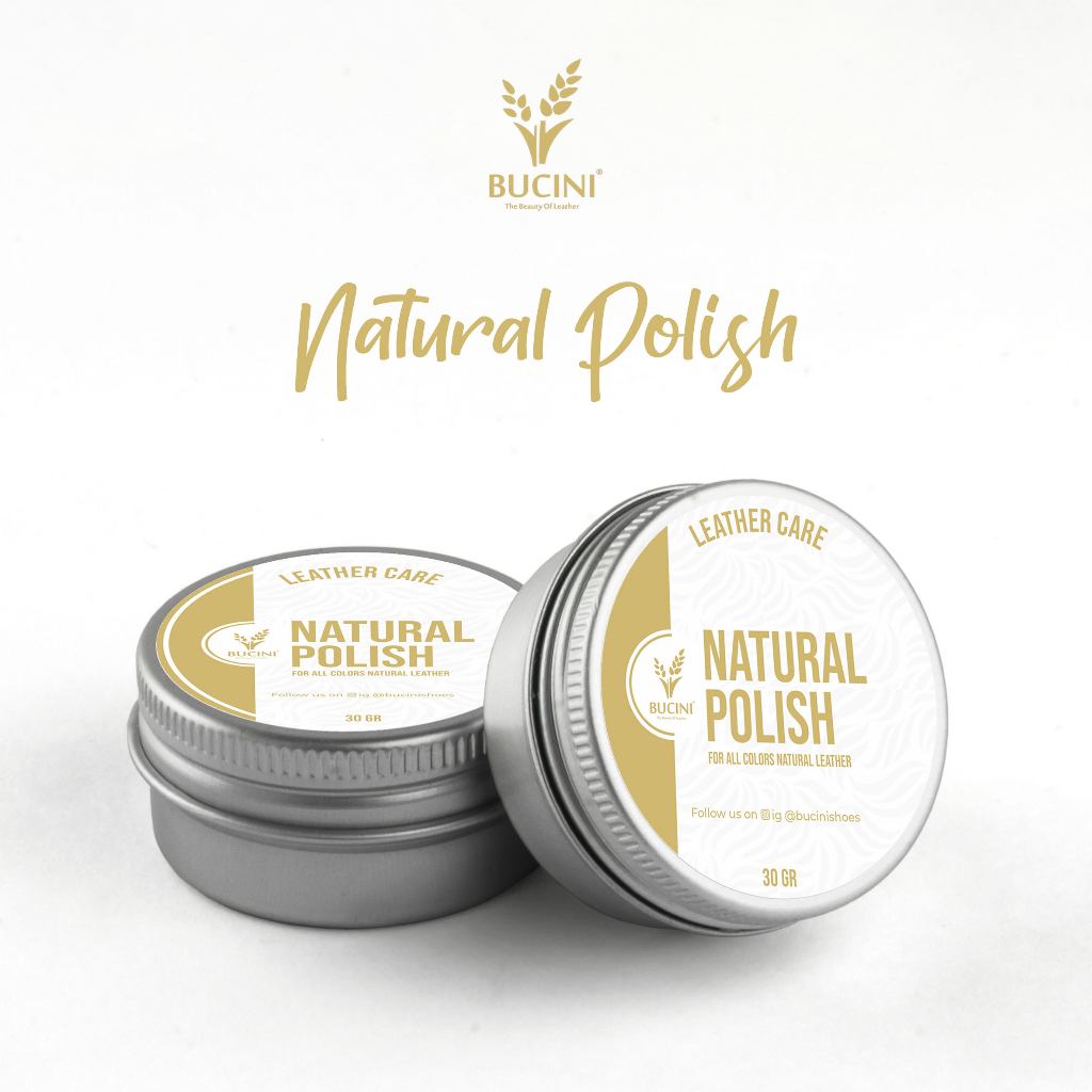 Semir Sepatu dam Tas Kulit Asli Premium | BU by BUCINI NATURAL POLISH