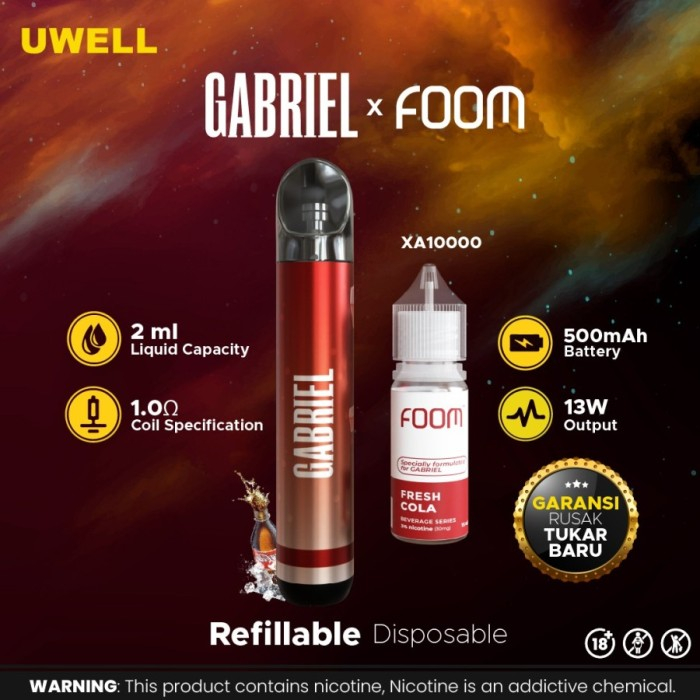 VAPOOR UWELL GABRIEL FOOM FRESH COLA 4500PUFFS