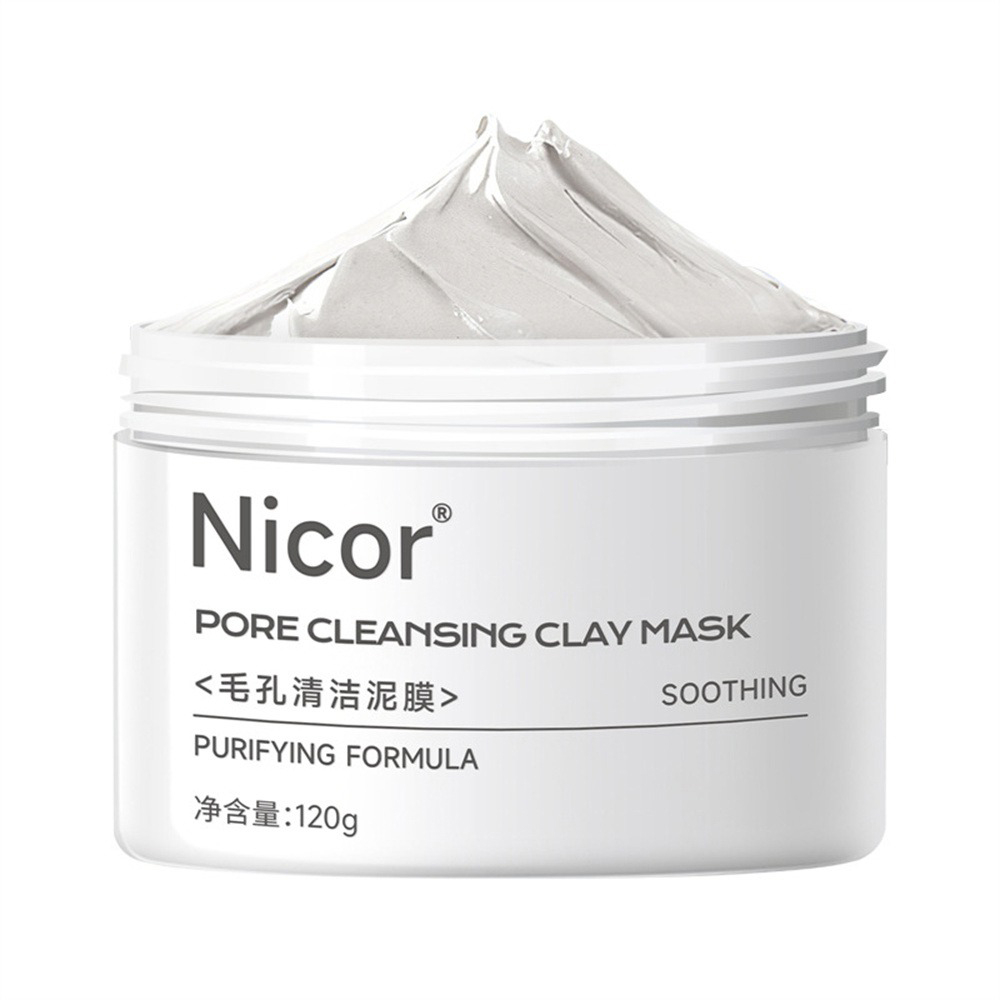 NICOR PORE CLEANSING CLAY MASK  MASKER KRIM LUMPUR PEMBERSIH KOMEDO WAJAH PLUS WHITENING