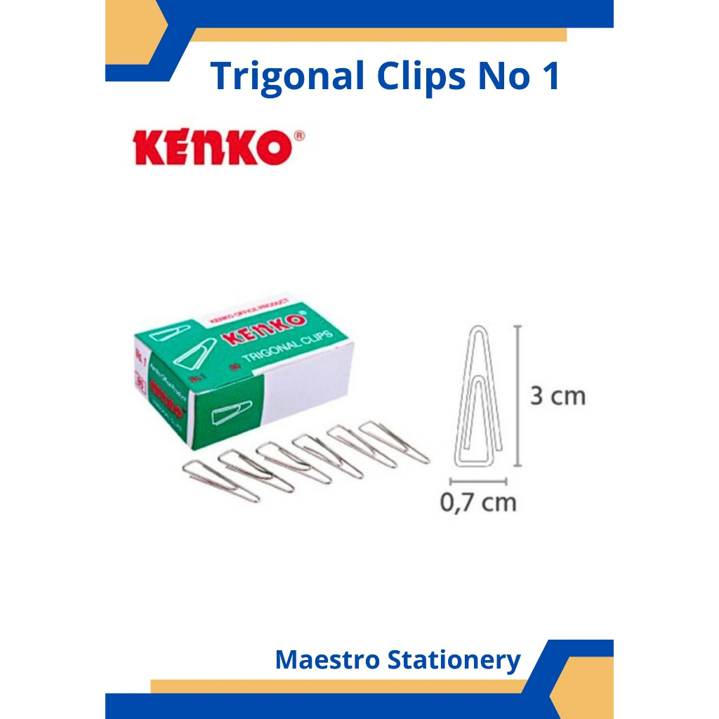 

Trigonal Paper Clip Kenko No. 1 / 3 / 5