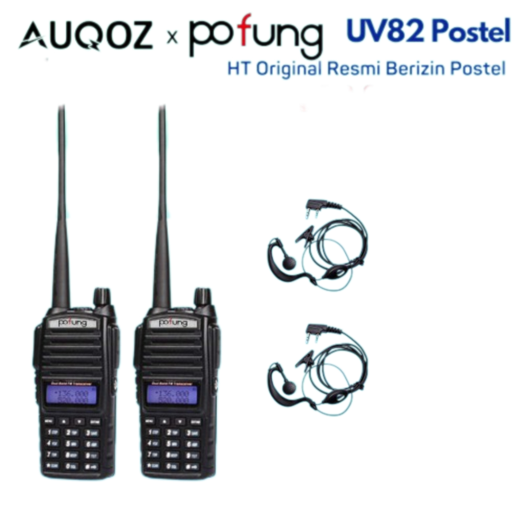 [ 2PCS ] - Paket Pofung UV82 5W-2 Pcs Radio HT Walkie Talkie Dual Band by Fujian Baofeng