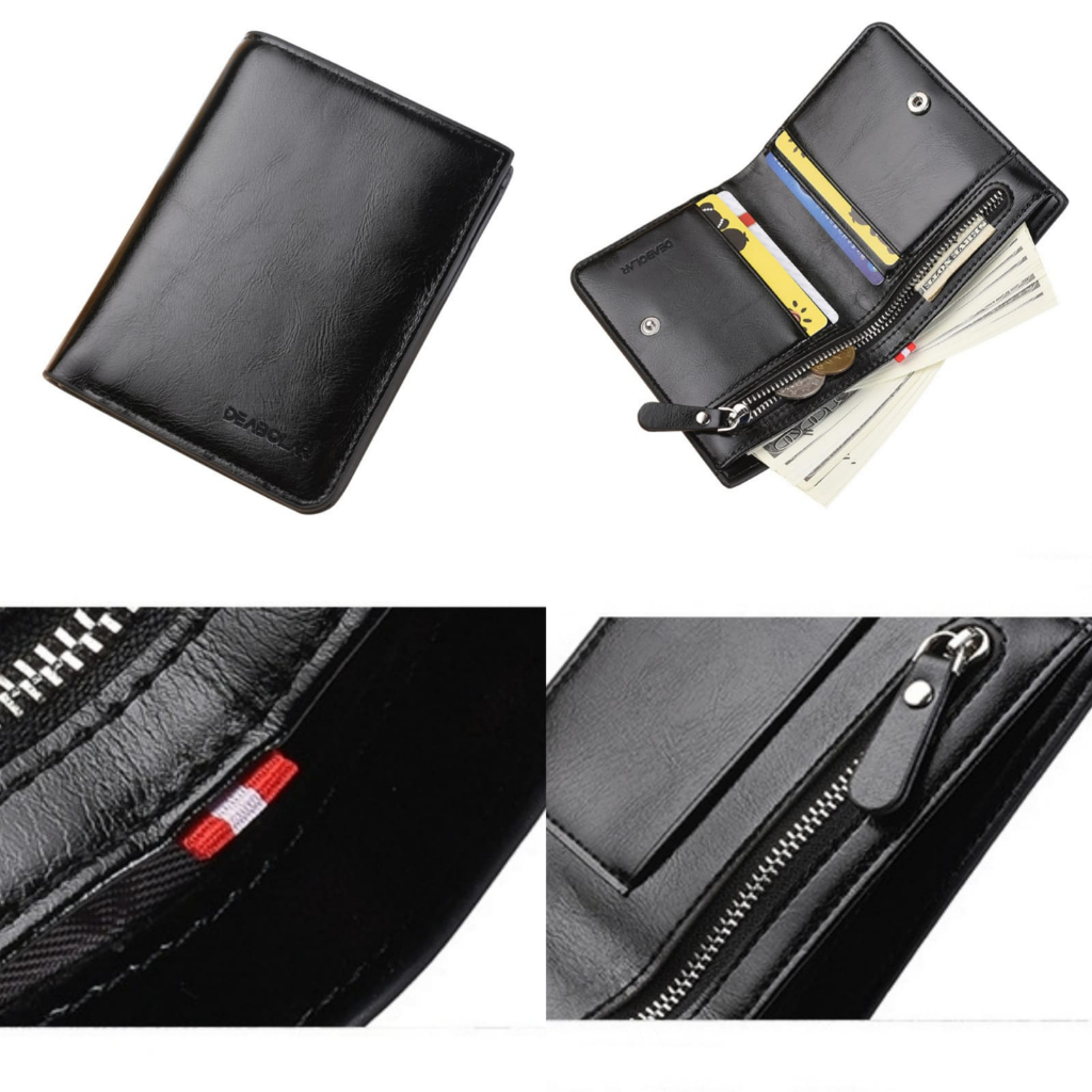 DOMPET LIPAT PRIA KARTU IMPORT KULIT HITAM LEAVO WA742B5 ORIGINAL BRANDED COWOK KEREN DISTRO PREMIUM RESLETING KOIN LAKI KEKINIAN MURAH SIMPLE FASHION REMAJA DEWASA BATAM TERBARU