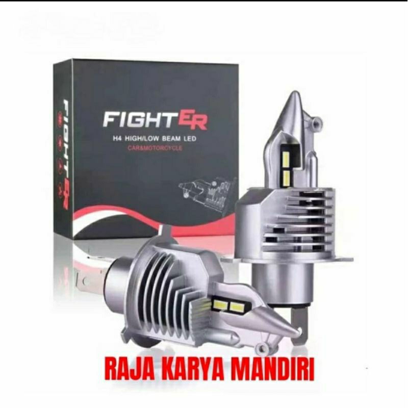 Lampu Bohlam Led Fighter H4 Lampu Depan Motor Mobil headlight Foglamp