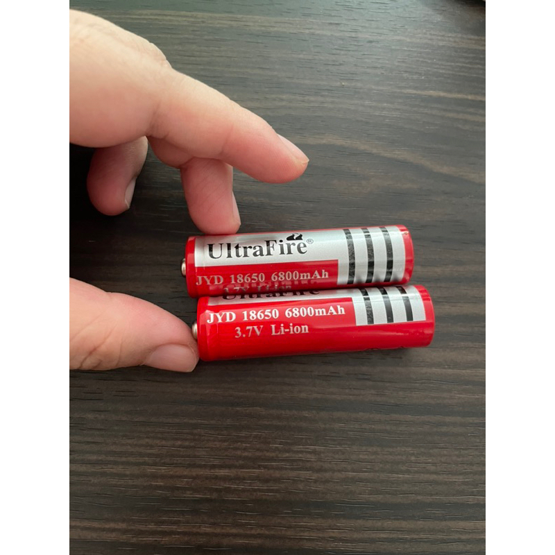 BATERAI CAS BATTERY CHARGE 18650  RECHARGEABLE 6800MAH MERK ULTRAFIRE