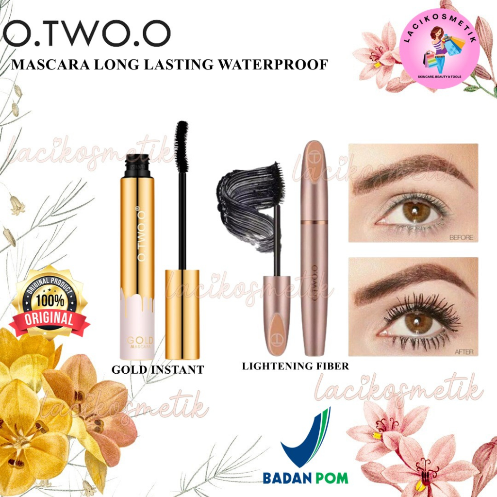 ✨LACIKOSME✨ O.TWO.O MASCARA LONG LASTING WATERPROOF - GOLD INSTANT VOLUME MASKARA BPOM ORIGINAL