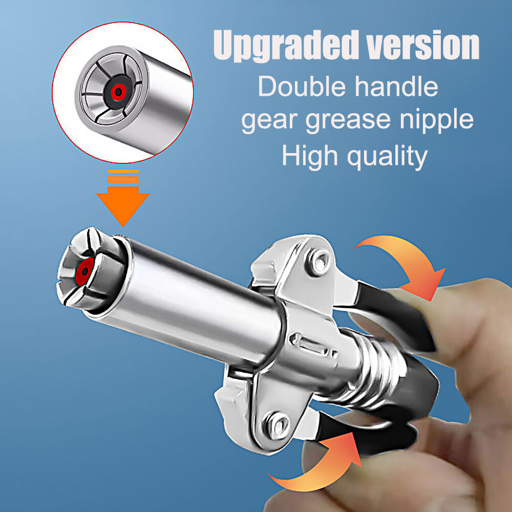 Grease Coupler Heavy Duty Quick Lock Dan Release Dengan Handle Ganda