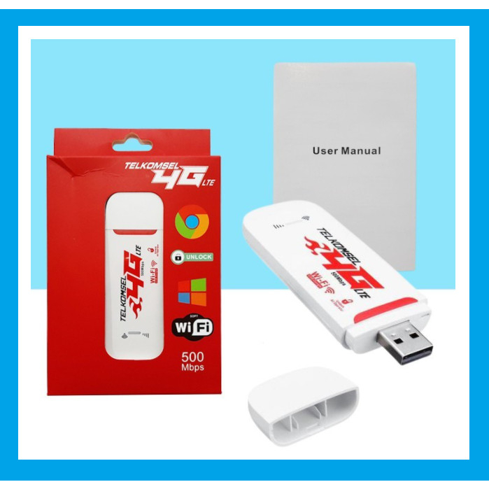 HA Modem Wifi USB 4G LTE Portable Internet Penghubung Penyambung Konektor Conector Jaringan
