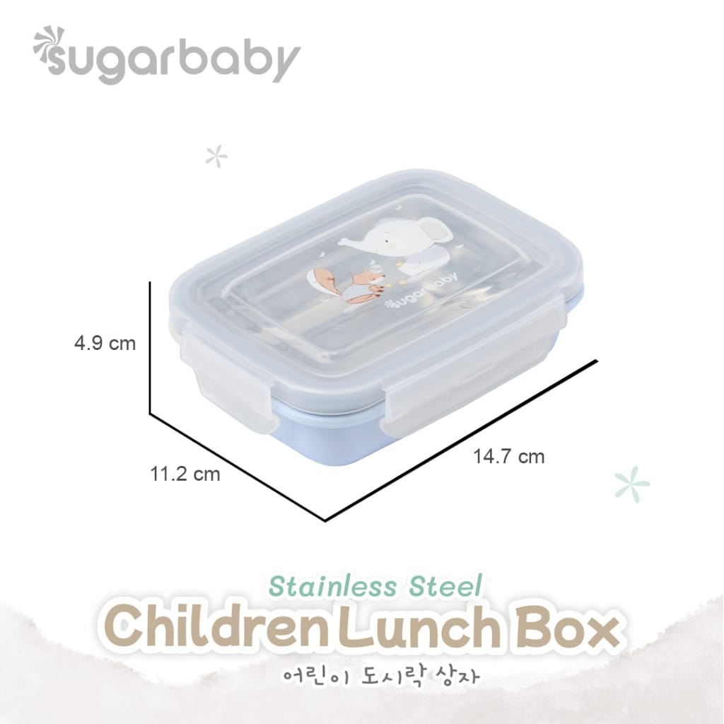 Sugar baby Stainless Steel Children Lunch box/ Kotak Makan Anak/ Kotak Bekal (SUSBOX320)