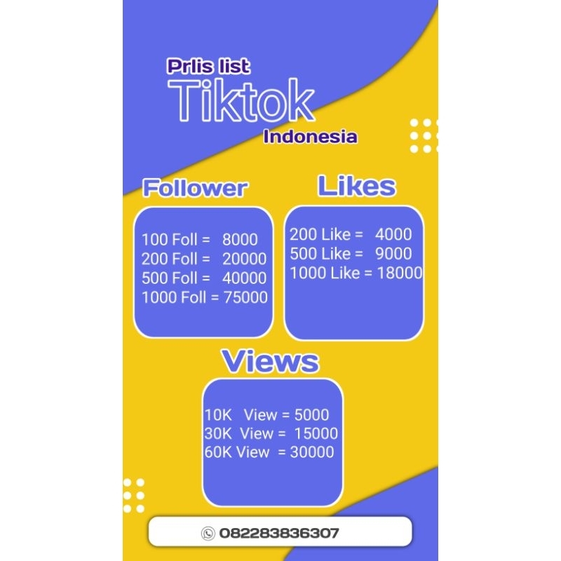 Tiktok Viewers Indonesia no Drop