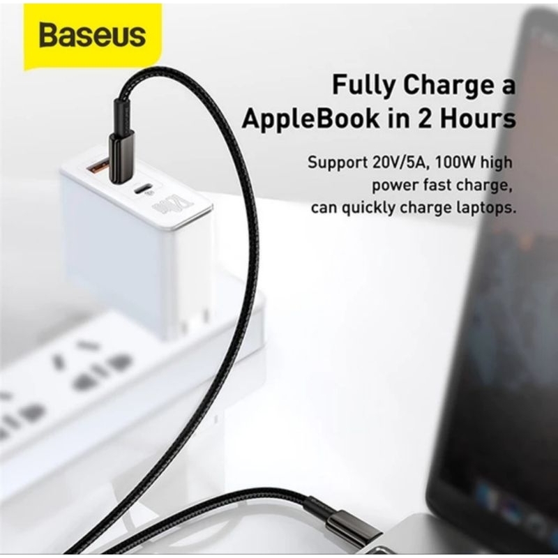 Baseus Tungsten Gold Fast Charging Data Cable Type-C to Type-C 100W