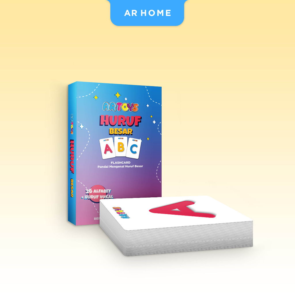 Flashcard Huruf Abjad Alfabet Alphabet Besar