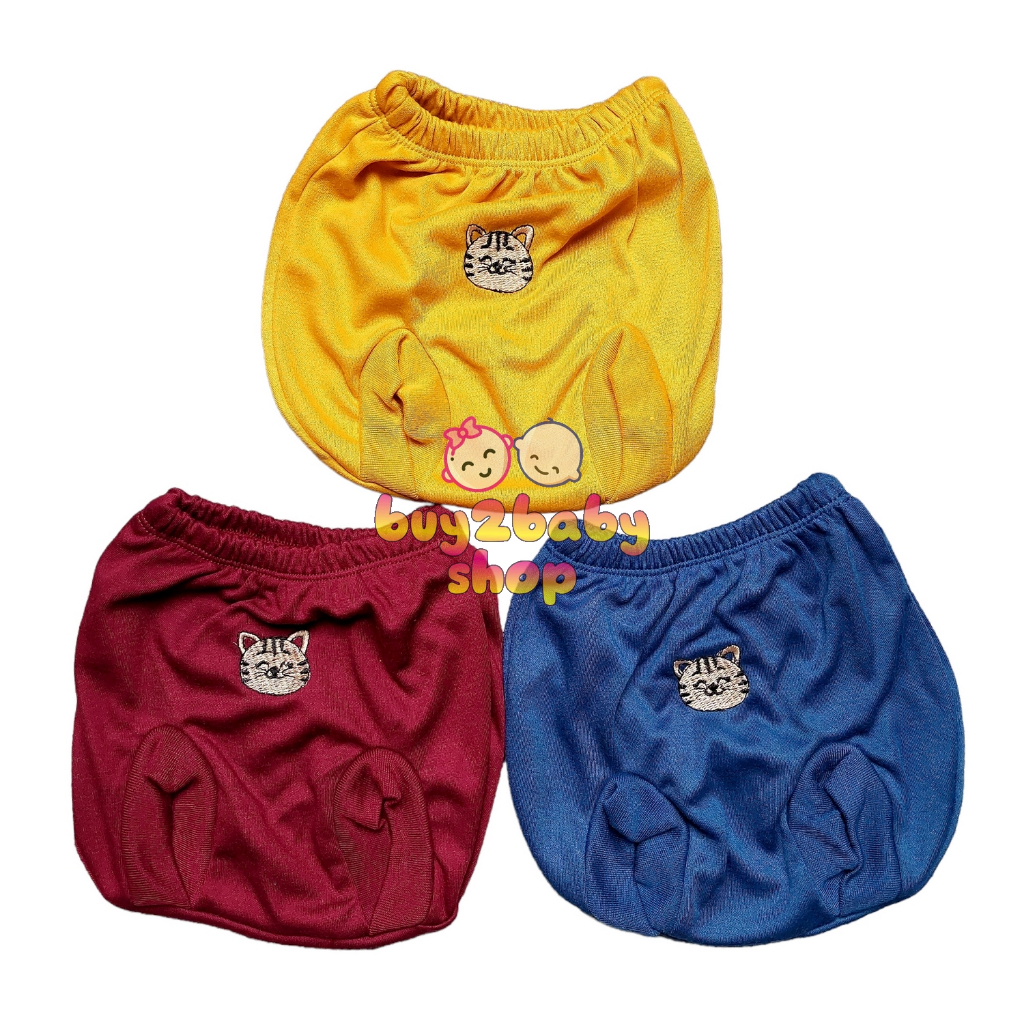 6 PCS celana bayi model pop kacamata warna premium Samleo Kids usia 0-3 Bulan isi 1-6 PCS