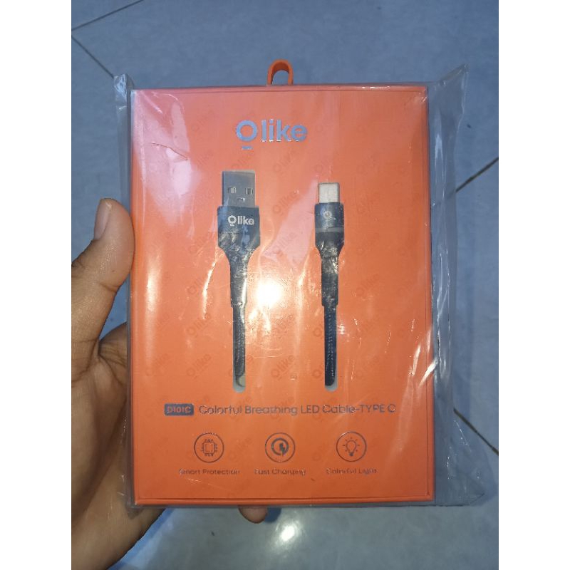 Kabel Data Olike Type C LED D101C dan Type Micro D101M