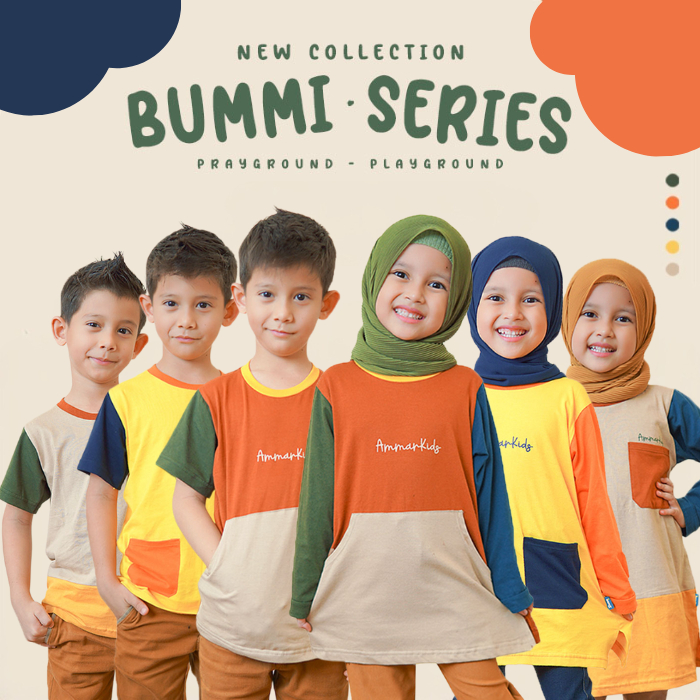 [AmmarKids] - Pakaian Baju Couple dan Celana Anak Laki laki Tunik Kaos Anak Perempuan Lengan Panjang