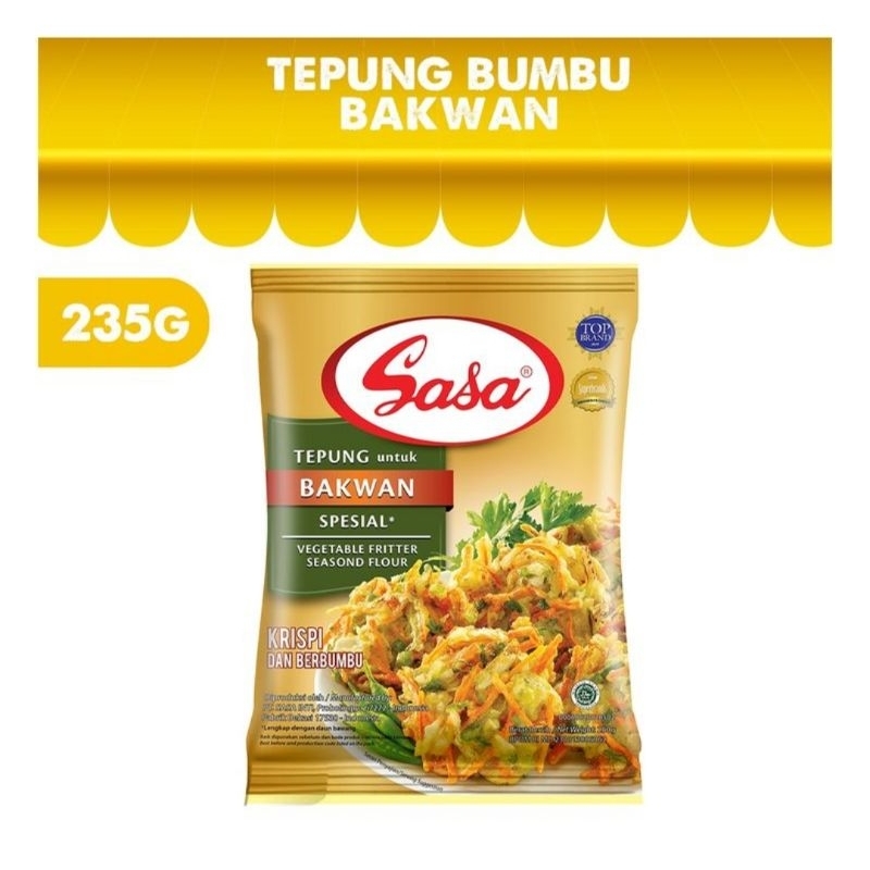 

SASA Tepung Bakwan 235 gram, pisang goreng Vanila 225g