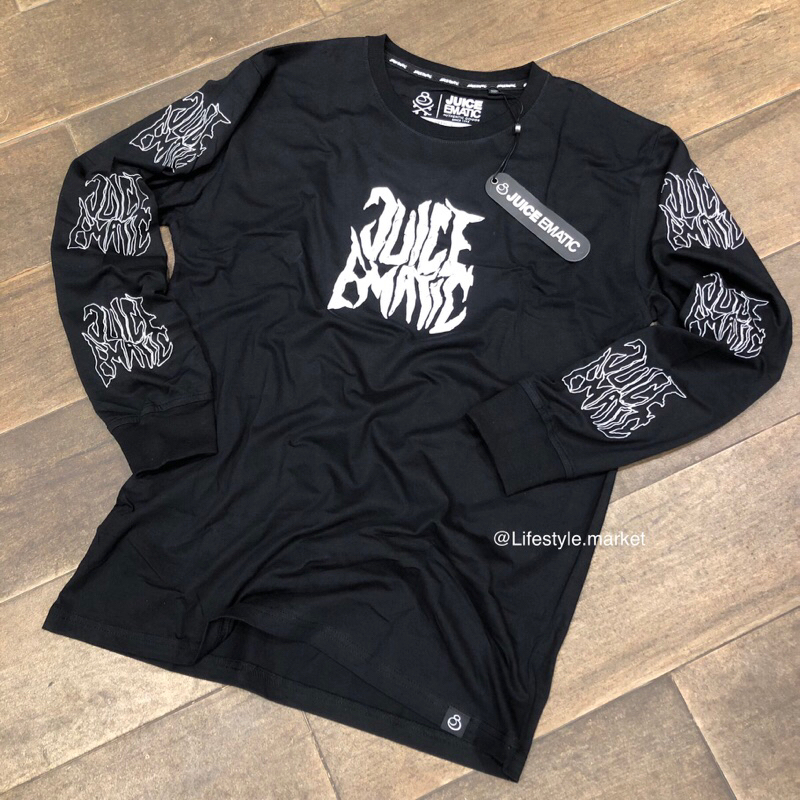 Kaos Juice Ematic Lengan Panjang Original New Arrival Mstl Raka black